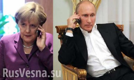 Путин обсудил с Меркель Донбасс и транзит газа через Украину