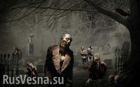 Фильм ужасов: «всушники» на кладбище просят туман и землю о помощи (ВИДЕО)