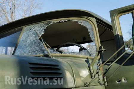 Точный удар: На Донбассе ракета влетела в грузовик с карателями (ФОТО)