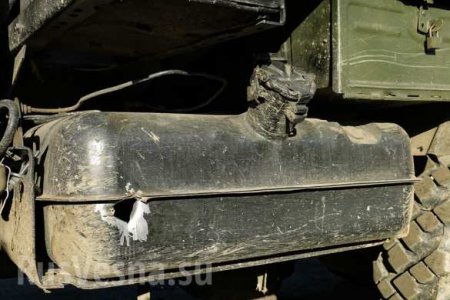 Точный удар: На Донбассе ракета влетела в грузовик с карателями (ФОТО)