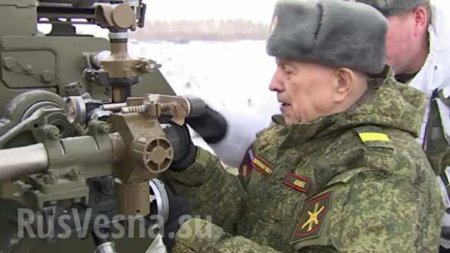 Цель поражена! — 94-летний ветеран Великой Отечественной пострелял из гаубицы (ФОТО, ВИДЕО)