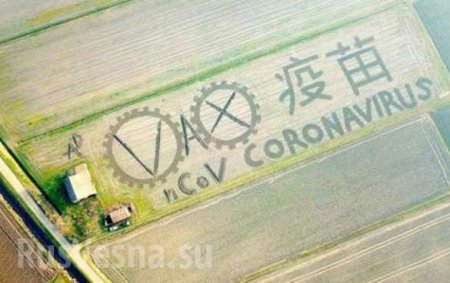 Общемировая истерика: фермер «нарисовал» коронавирус трактором на поле (ФОТО)