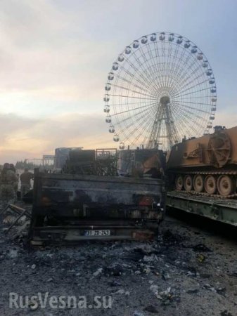 СРОЧНО: Первые кадры сожжённой колонны армии Турции, уничтоженной войсками Асада (ФОТО)