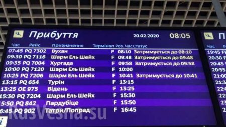 Борт из Уханя прибывает на Украину (+ФОТО)