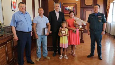 В Крыму наградили 7-летнюю героиню из Тулы (ФОТО, ВИДЕО)