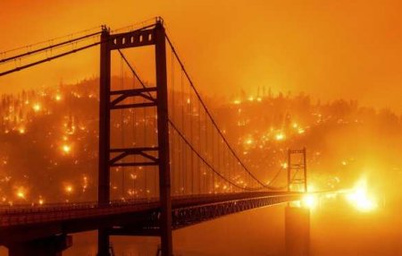 Конец света сегодня: пожары, бушующие в США, сопровождались знамением (ВИДЕО)