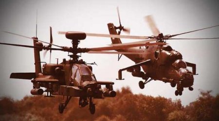 ВВС США атаковали? Как русские вертолёты разогнали «Апачи» в Сирии (ВИДЕО)