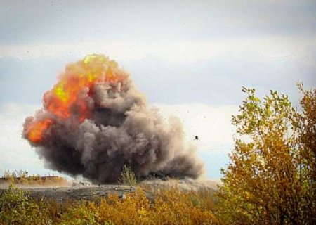 Взрыв за горизонтом: уничтожена РСЗО Азербайджана (ВИДЕО)
