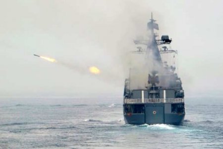 Фрегат «Маршал Шапошников» поразил ракетой «Уран» цель в Японском море (ВИДЕО)