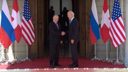 Первое рукопожатие: Путин и Байден встретились в Женеве (ФОТО, ВИДЕО)