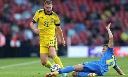 Украина обыграла Швецию и вышла в четвертьфинал Евро-2020