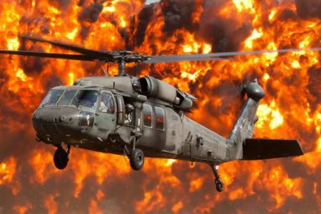 Появились кадры «Чёрного ястреба» армии США, сожжённого в операции в Идлибе (ФОТО, ВИДЕО)