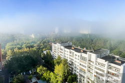 Пригород Челябинска накрыл плотный густой туман. Фото, видео