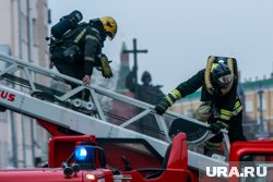 Рядом с Кремлем вспыхнул пожар. Видео